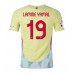 Maillot de foot Espagne Lamine Yamal #19 Extérieur vêtements Europe 2024 Manches Courtes